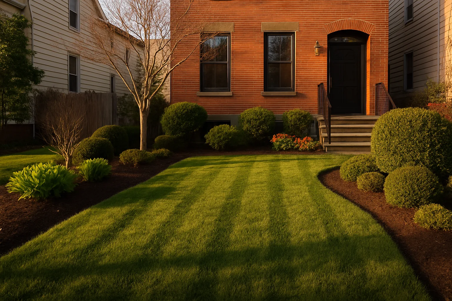 Full yard maintenance and seasonal care results